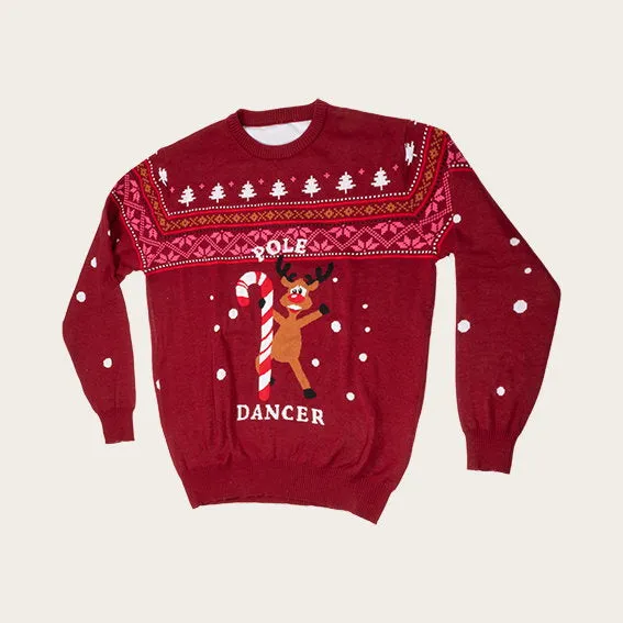 Det Gamle Apotek Sweater vánoční svetr červený M