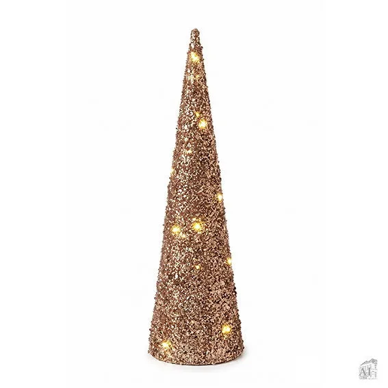 Det Gamle Apotek vánoční stromek s LED hnědý 50 cm