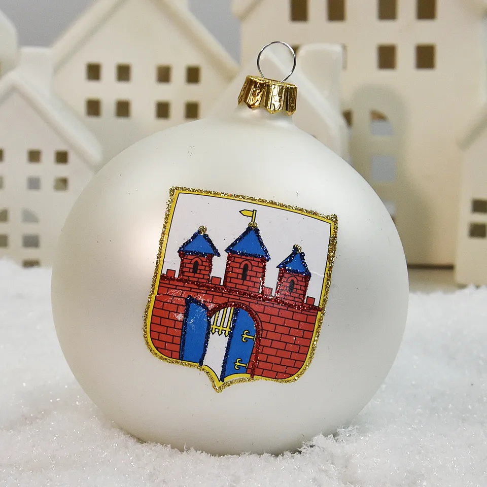 Vitbis Kolekce Města Bydgoszcz skleněná baňka 10 cm