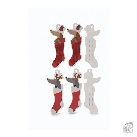 Det Gamle Apotek Gifttags jmenovky 7 cm 6 ks papír