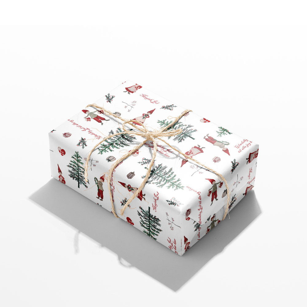 Det Gamle Apotek Giftpaper 10m balicí papír 70 cm červený