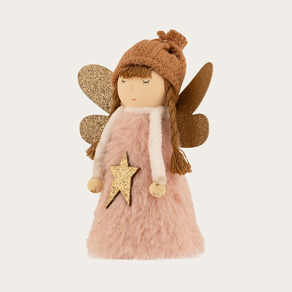 Det Gamle Apotek Angel anděl figurka růžová 14 cm