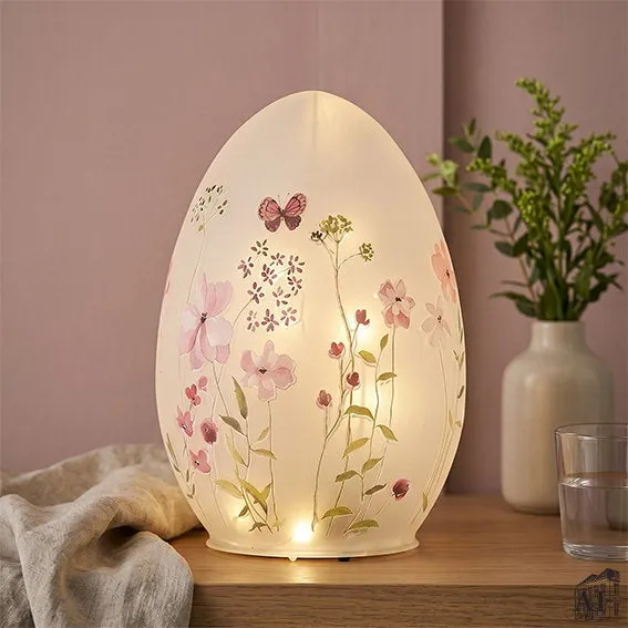 Det Gamle Apotek LED skleněná lampa bílá 16 cm