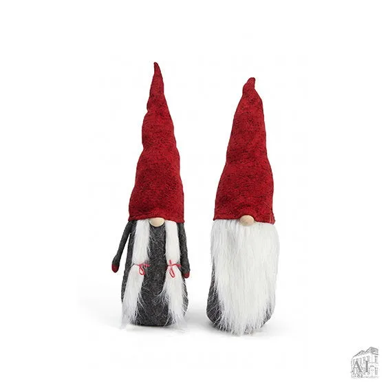 Det Gamle Apotek Gnome vánoční skřítek pletený červený 14 cm