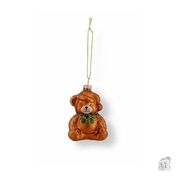 Det Gamle Apotek Bear skleněná ozdoba medvěd 8 cm