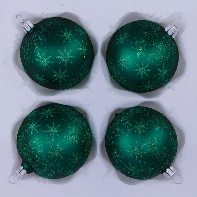 Vánoční ozdoby 11249C44 koule lesní zeleň mat 70 mm
