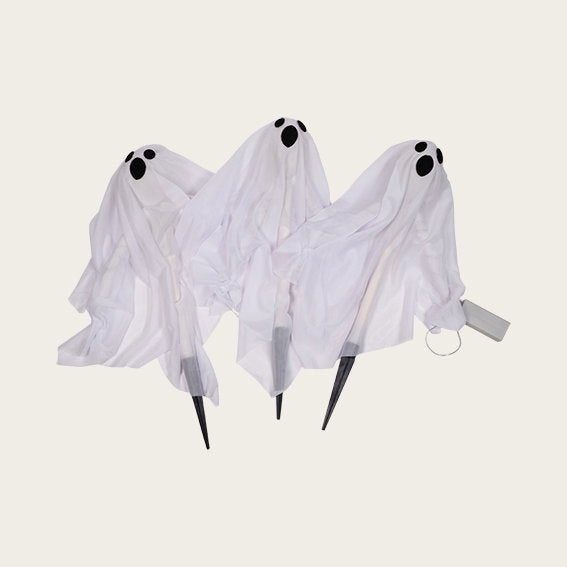 Det Gamle Apotek Halloween duch s LED 52 cm bílý