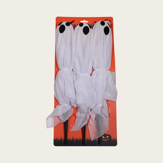 Det Gamle Apotek Halloween duch s LED 52 cm bílý