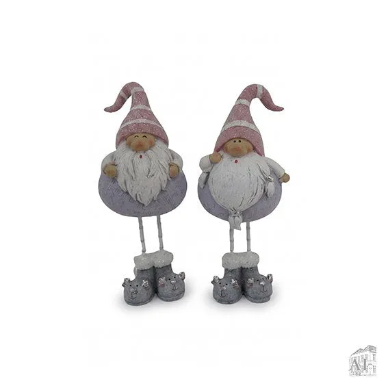 Det Gamle Apotek Gnome vánoční skřítek 18 cm růžový