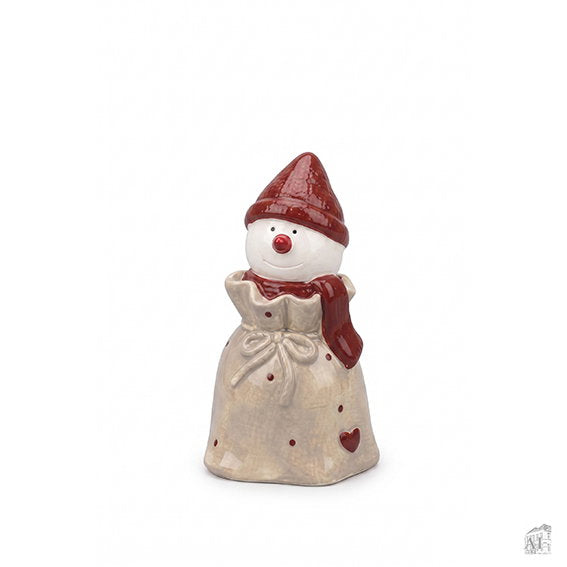 Det Gamle Apotek Snowman figurka sněhulák 9 cm bílý