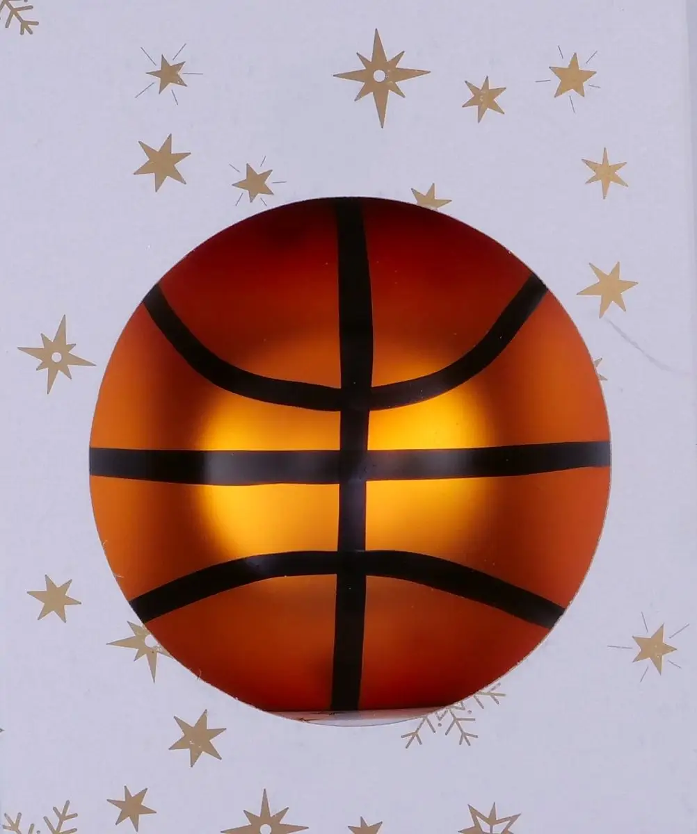 Vánoční ozdoby 11249G38 oranžová matná koule 80 mm