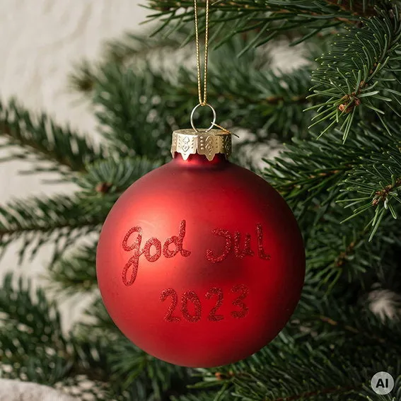 Det Gamle Apotek Annual Christmas Bauble 2023 baňka 8 cm