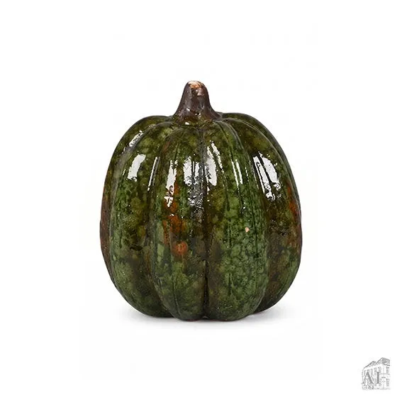 Det Gamle Apotek Pumpkin keramická dýně 9 cm zelená