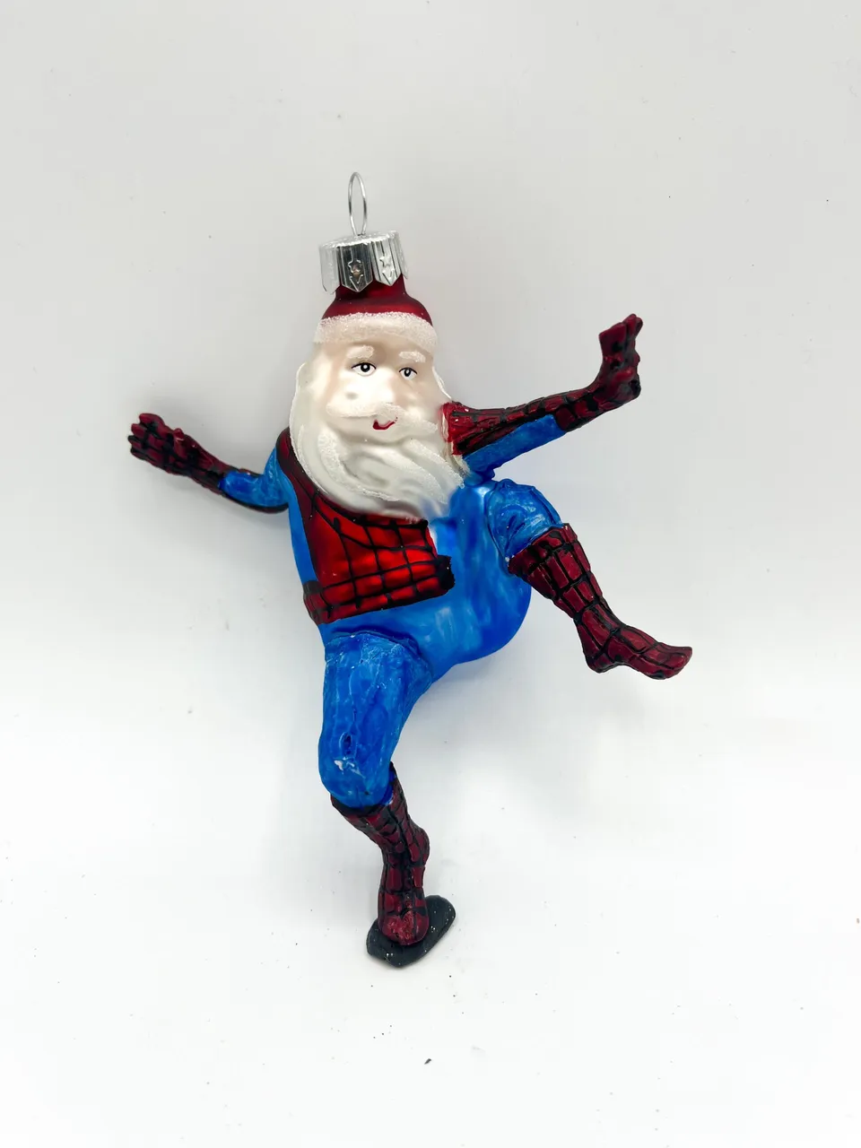 Vitbis Mikuláš Spider-Man skleněná baňka 10 cm