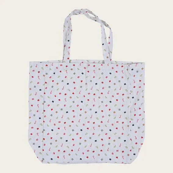 Det Gamle Apotek Bag taška krémová bavlna 41 cm