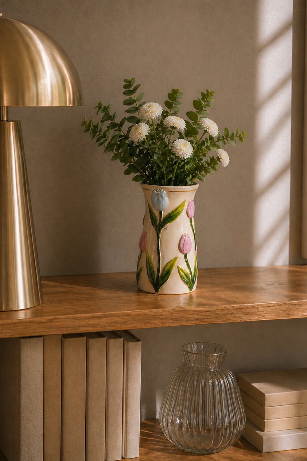 Det Gamle Apotek Vase keramická váza 17 cm růžová
