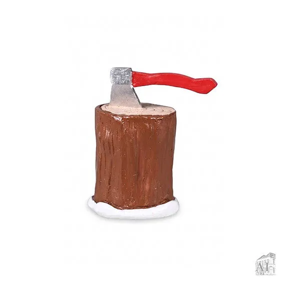 Det Gamle Apotek Špalek se sekerou miniatura pro skřítek 5 cm polyresin