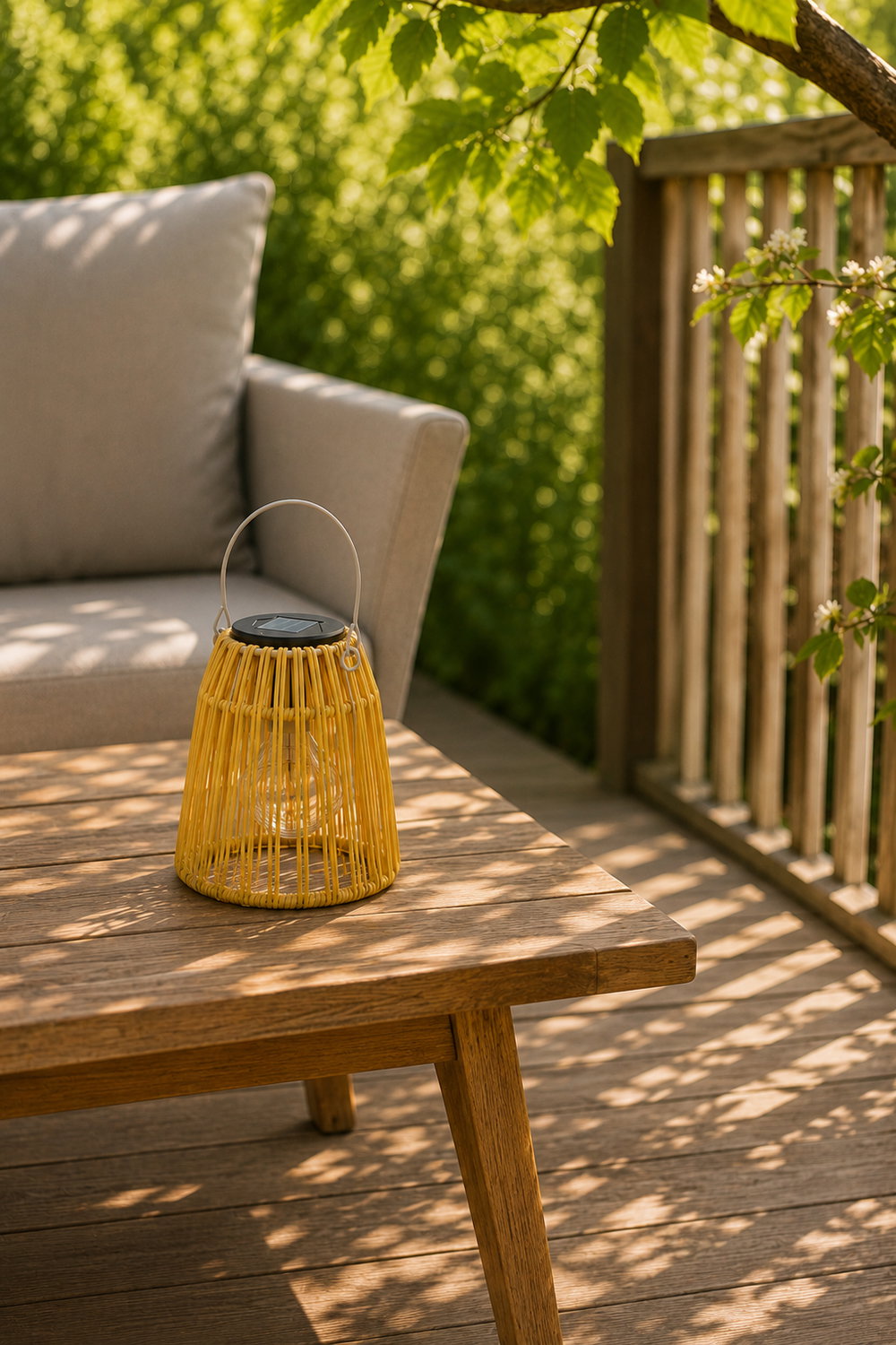 Det Gamle Apotek Solar lantern solární lucerna 18 cm žlutá