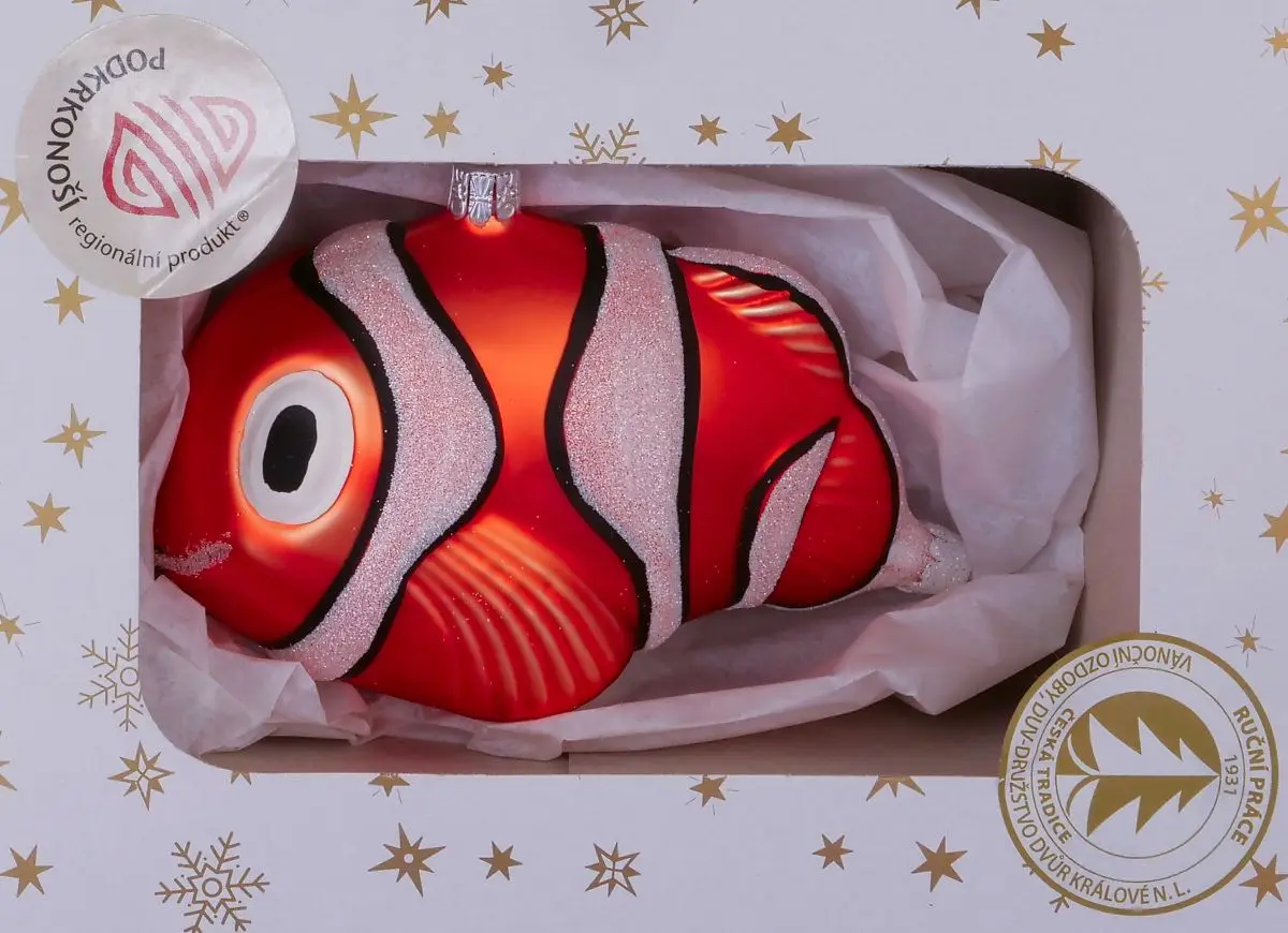 Vánoční ozdoby ryba Nemo 35246923 figurka oranžová