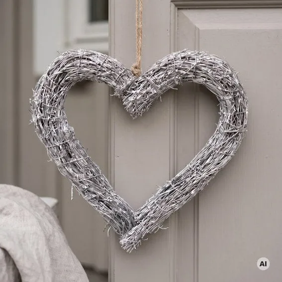 Det Gamle Apotek Door wreath věnec šedý umělý