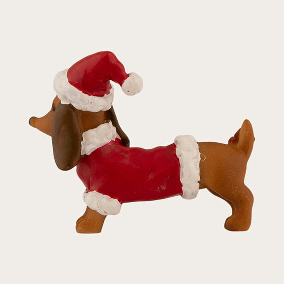 Det Gamle Apotek Dog vánoční figurka 5 cm polyresin