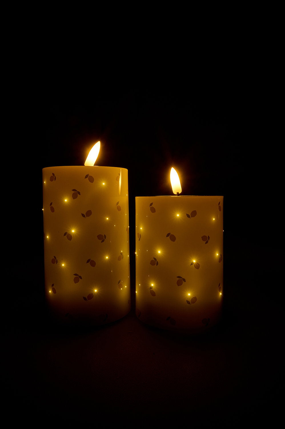 Det Gamle Apotek Fiber Optic LED svíčka bílá 2 ks