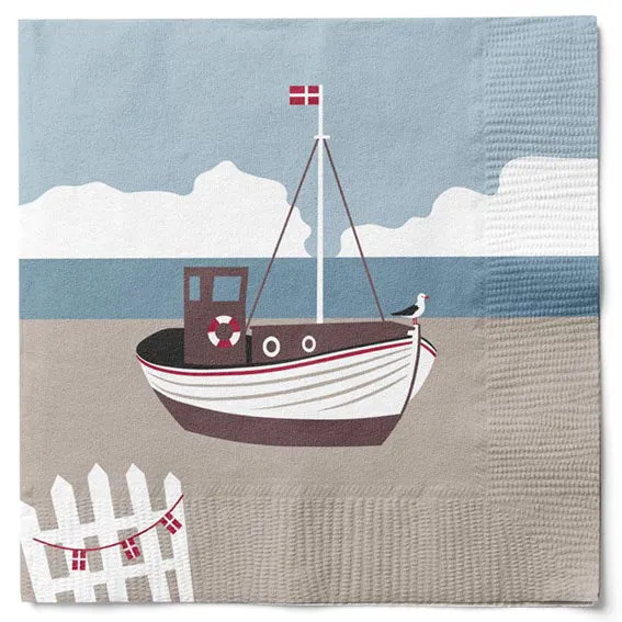 Det Gamle Apotek Fishing Boat ubrousky 20 ks 33 cm papírové