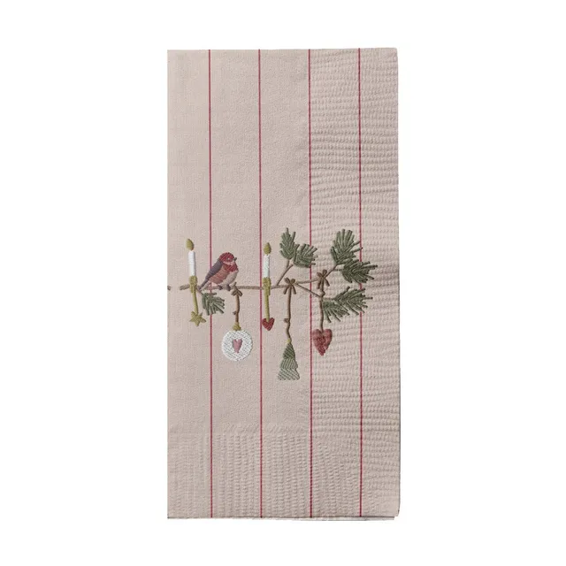 Det Gamle Apotek Napkins ubrousky béžové 33 cm 16 ks
