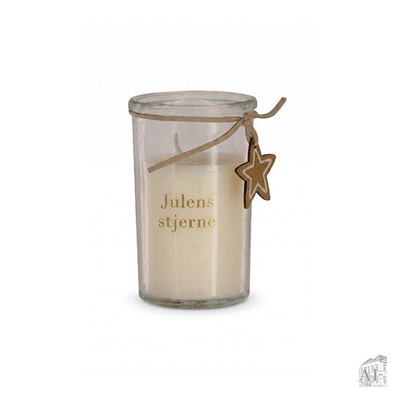 Det Gamle Apotek Candle svíčka ve skle bílá 10 cm 24 h