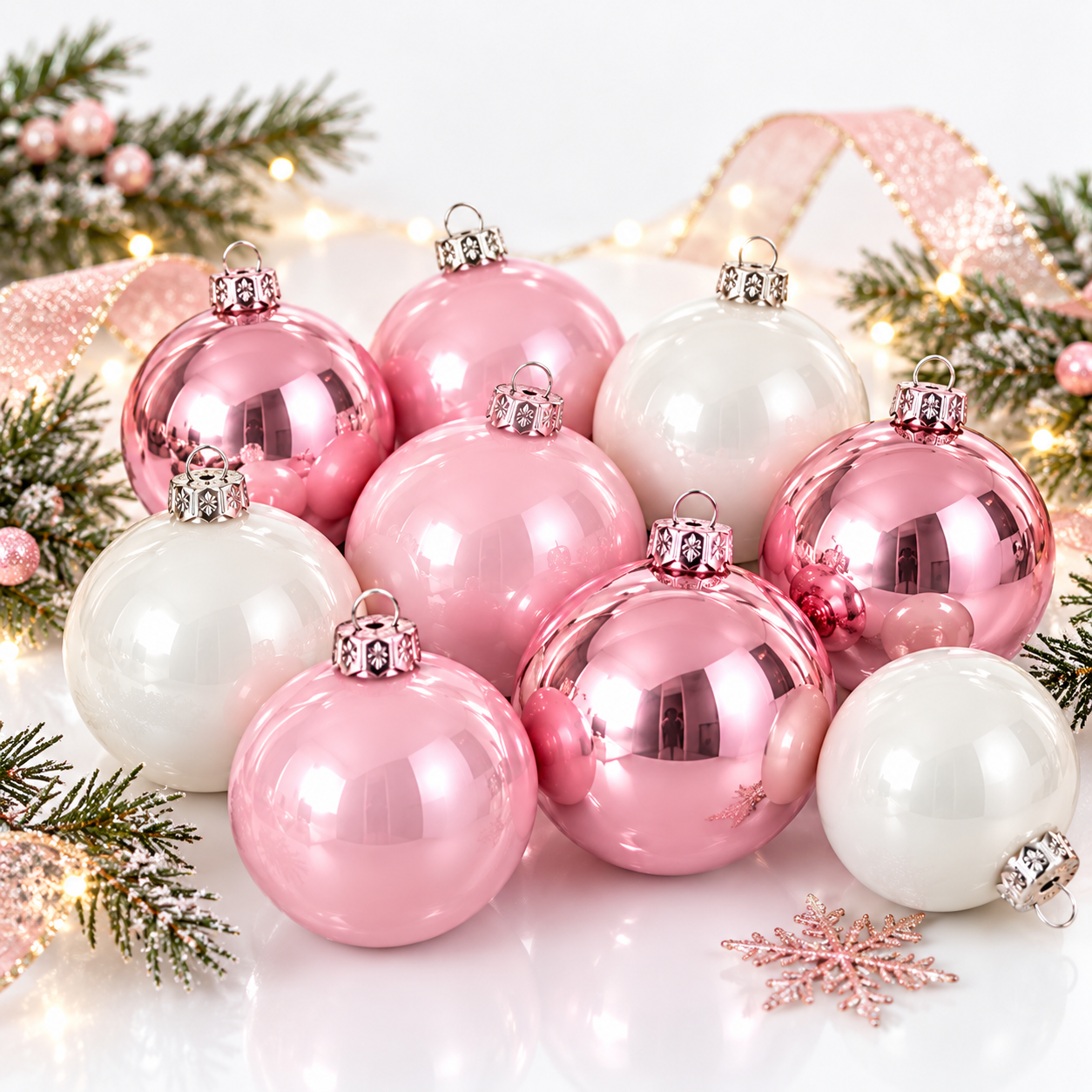 Vitbis Barevné skleněné baňky 16 ks 4 cm hladké