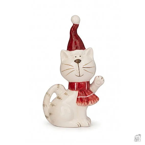 Det Gamle Apotek Cat for deco kočka bílá 9 cm