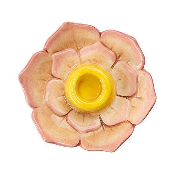 Det Gamle Apotek Candle holder svícen keramický růžový 3 cm
