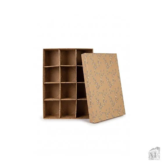 Det Gamle Apotek Storage box na vánoční baňky 38 cm karton