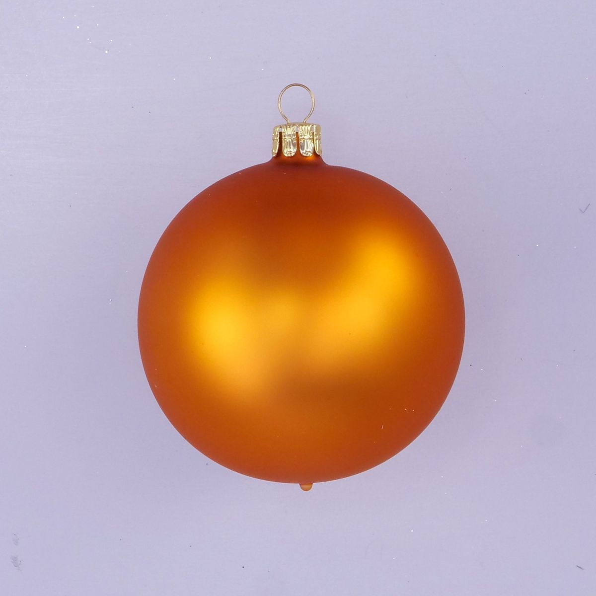Vánoční ozdoby 11240000 skleněná koule cognac mat 80 mm