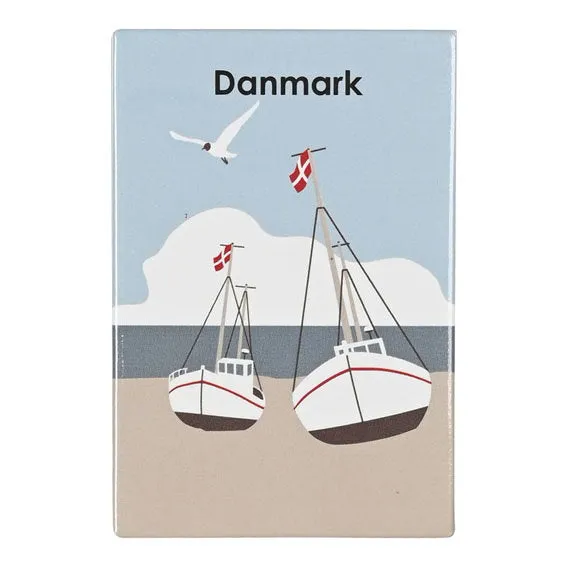 Det Gamle Apotek Magnet Dánsko plechový 8 cm