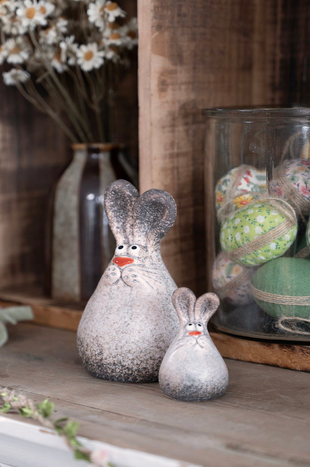 Det Gamle Apotek Easter bunny velikonoční zajíček bílý 13 cm