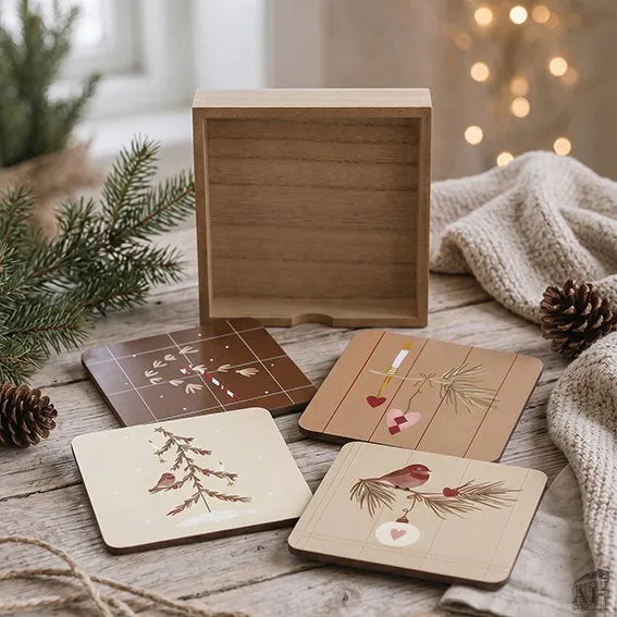 Det Gamle Apotek Wooden Box dřevěná krabička 11 cm přírodní