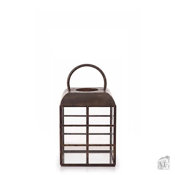 Det Gamle Apotek Lantern lucerna 35 cm kovová hnědá