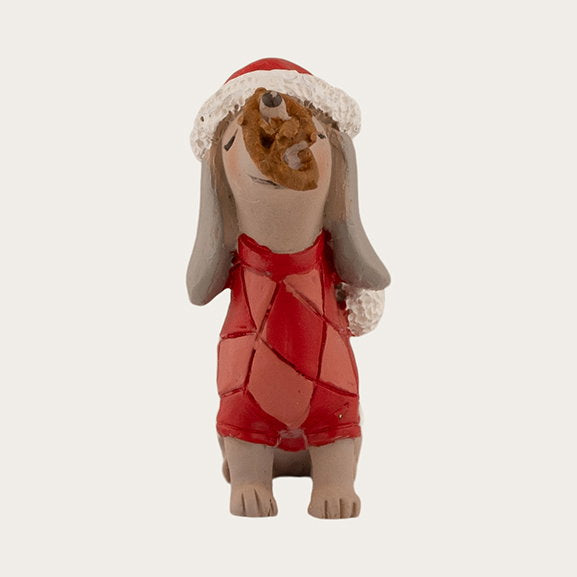 Det Gamle Apotek Dog figurka šedá 7 cm