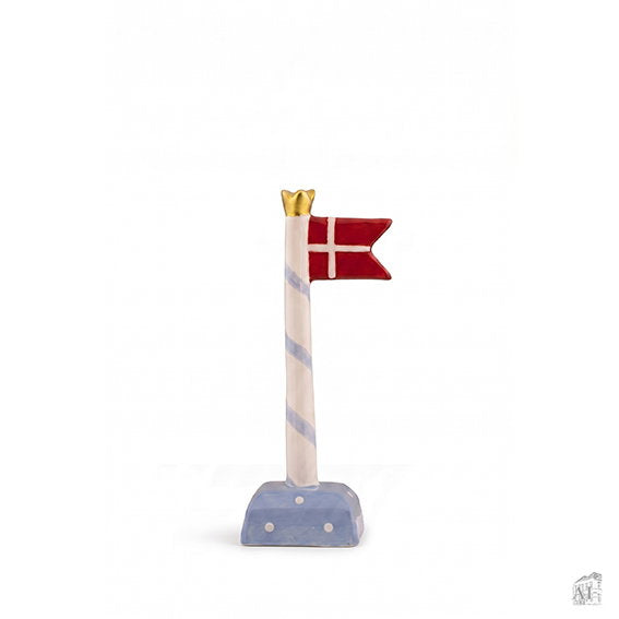 Det Gamle Apotek vlajka 18 cm červená keramická