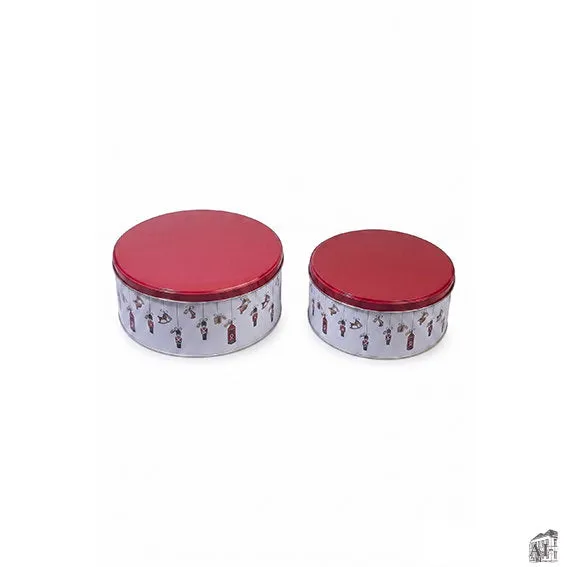 Det Gamle Apotek dóza plechová bílá 19,8 cm