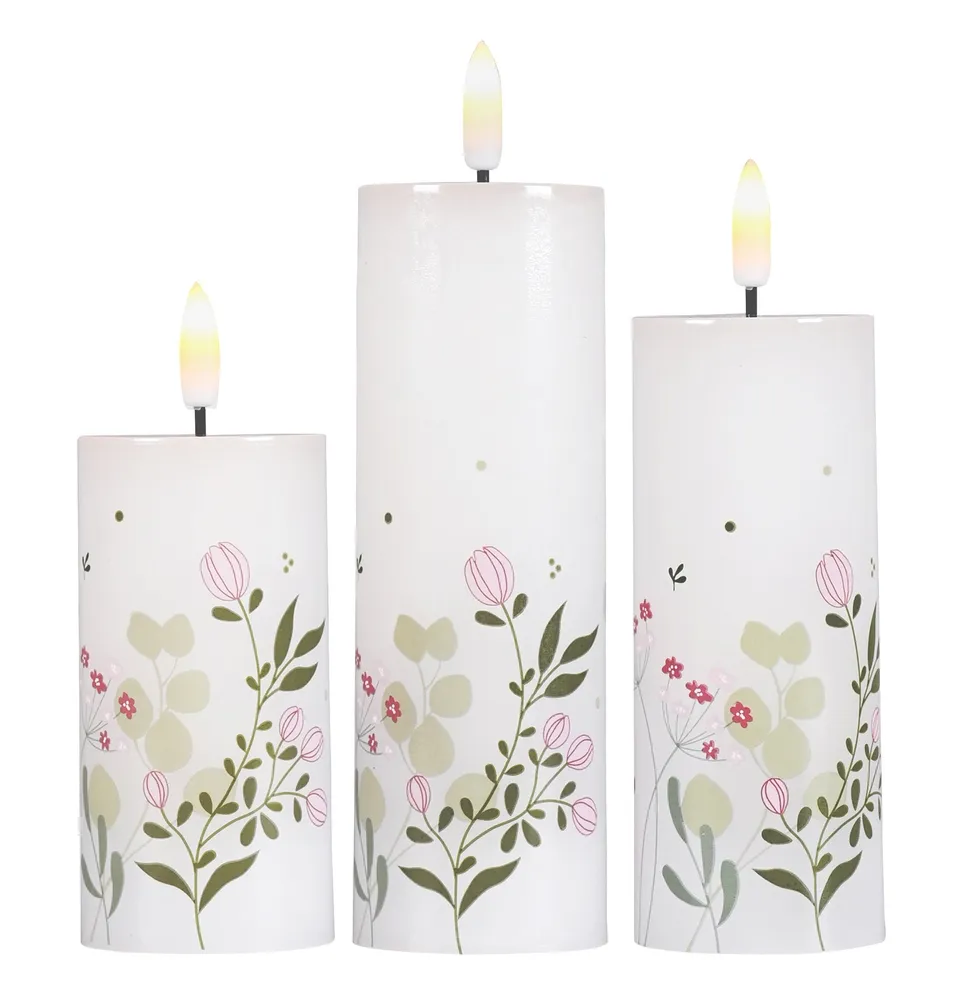 Det Gamle Apotek LED Candle LED svíčka 3 ks bílá
