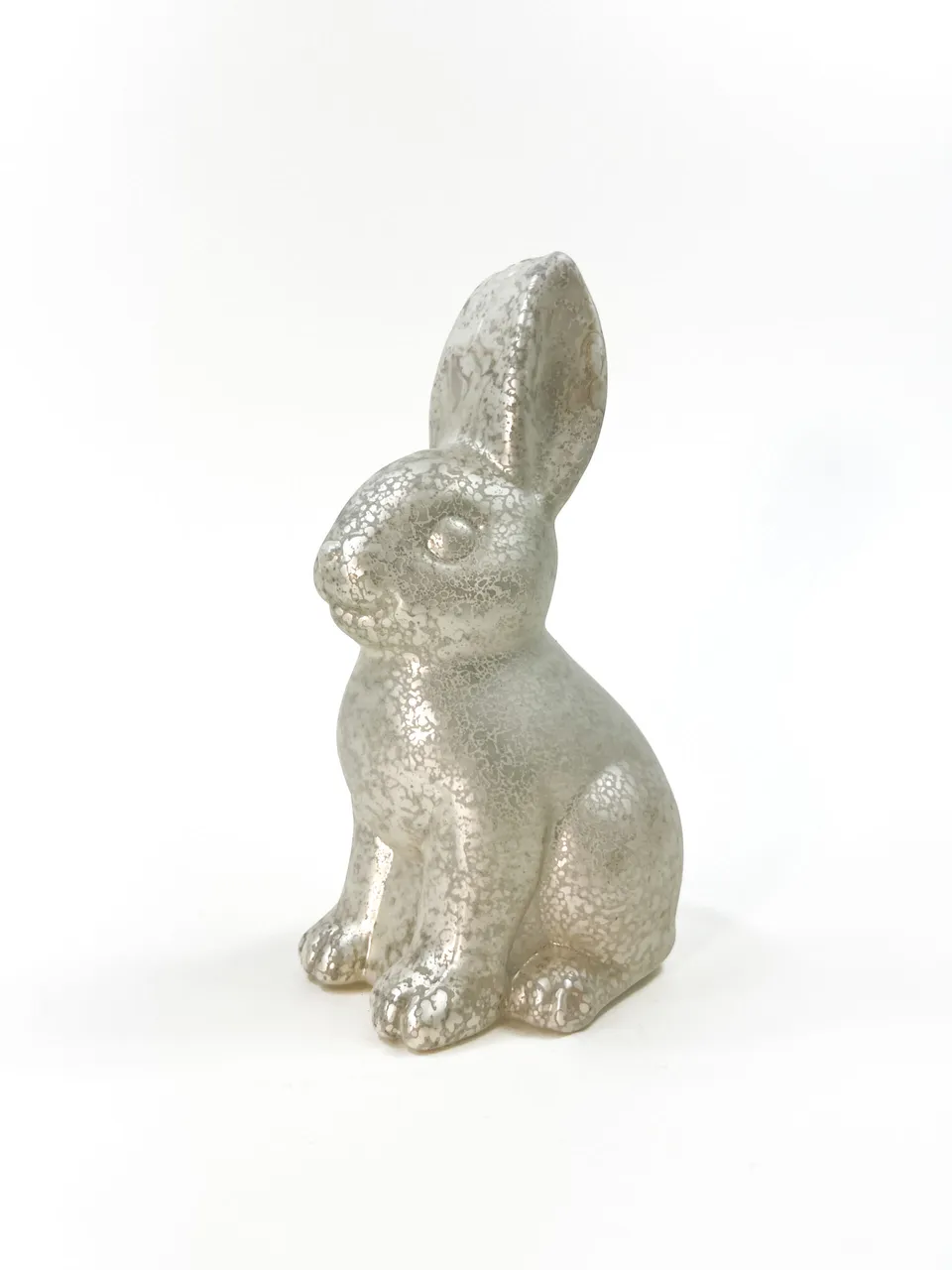 Vitbis Zajíc skleněná figura zajíc 20 cm na svíčku