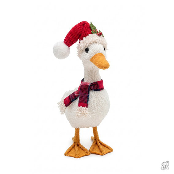 Det Gamle Apotek Duck kachna figurka bílá 18 cm