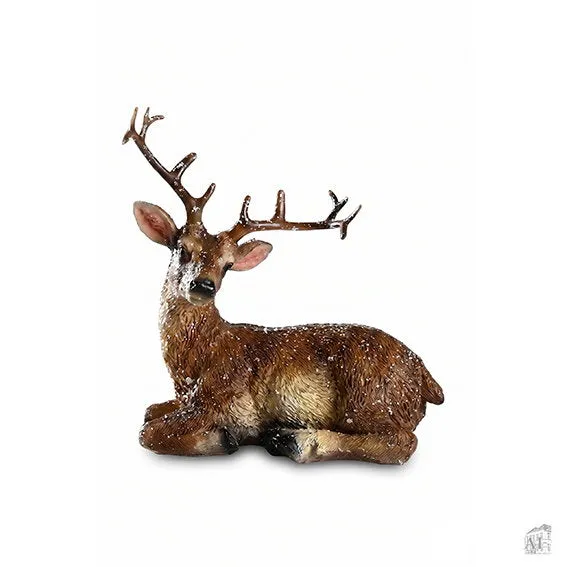 Det Gamle Apotek Deer figurka jelen 12 cm hnědý