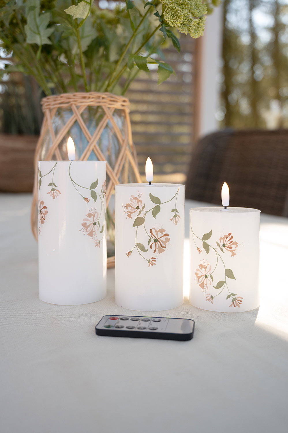 Det Gamle Apotek LED Candle vosková svíčka sada 3 ks