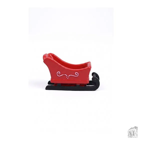 Det Gamle Apotek Sáně pro skřítky polyresin 4 cm