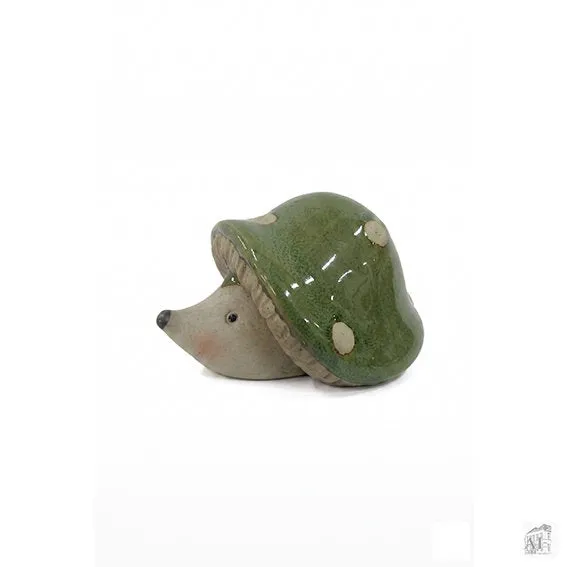Det Gamle Apotek Hedgehog porcelánová figurka 5 cm zelená