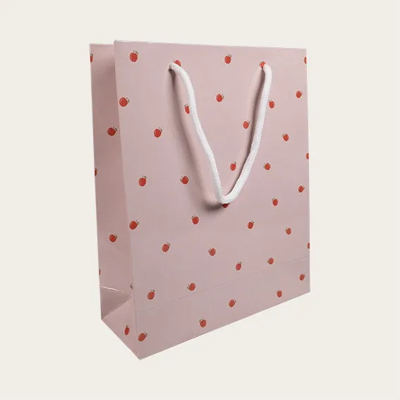 Det Gamle Apotek Giftbag růžová papírová taška 24 cm