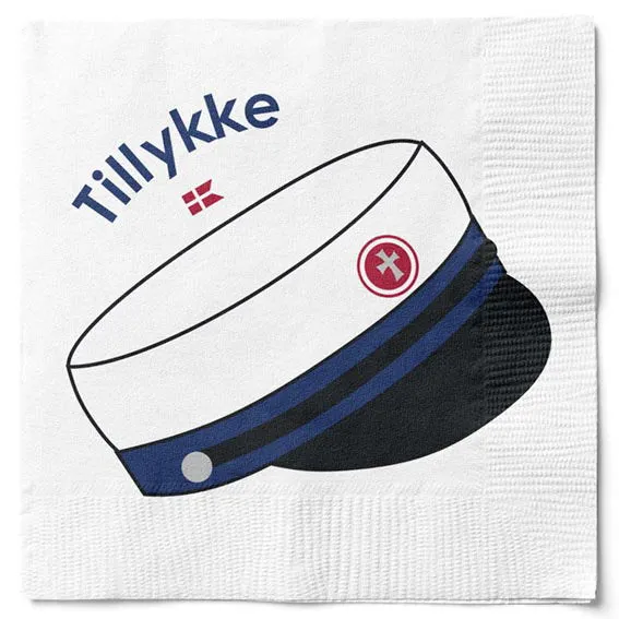 Det Gamle Apotek Napkins papírové ubrousky modré 20 ks